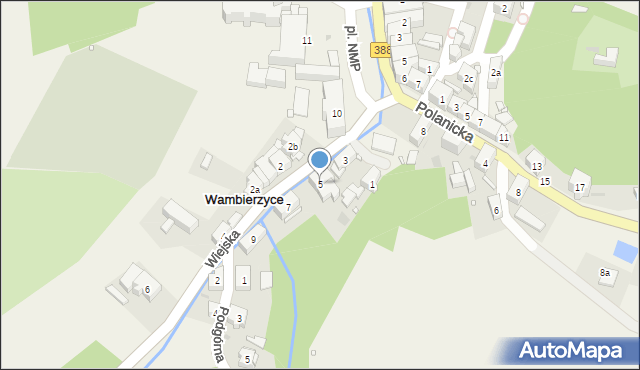 Wambierzyce, Wiejska, 5, mapa Wambierzyce