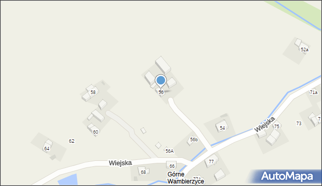 Wambierzyce, Wiejska, 56, mapa Wambierzyce