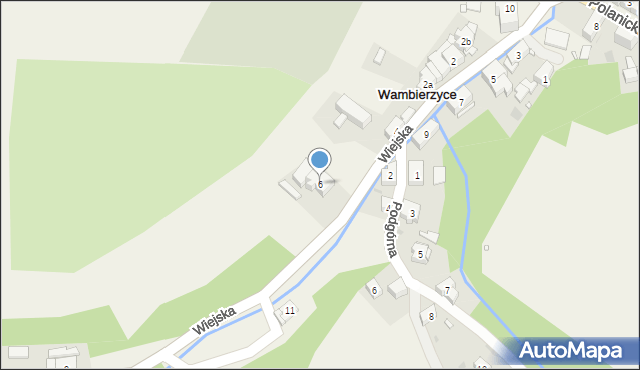 Wambierzyce, Wiejska, 6, mapa Wambierzyce