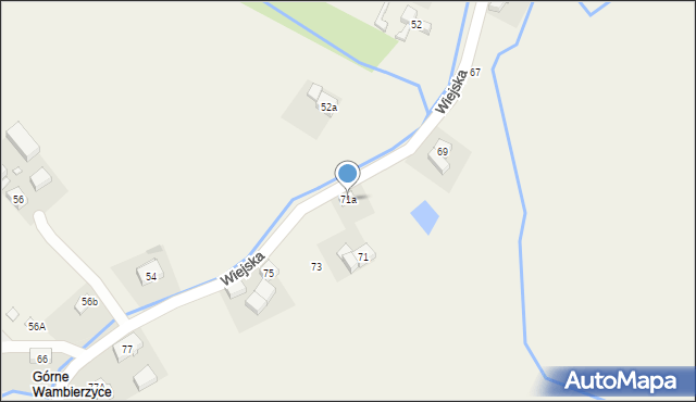 Wambierzyce, Wiejska, 71a, mapa Wambierzyce