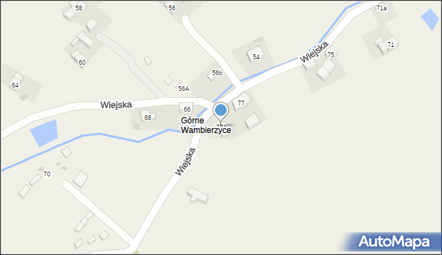 Wambierzyce, Wiejska, 77A, mapa Wambierzyce