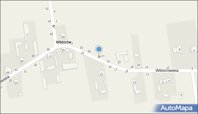 Wapiennik, Wiktorowska, 26, mapa Wapiennik