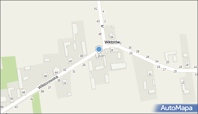 Wapiennik, Wiktorowska, 27, mapa Wapiennik