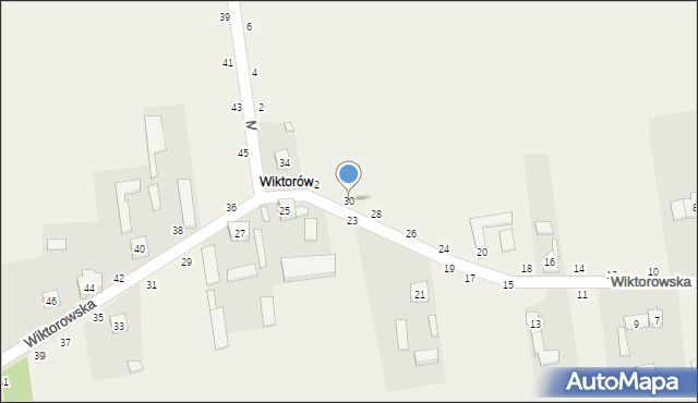 Wapiennik, Wiktorowska, 30, mapa Wapiennik