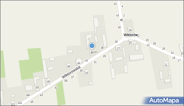 Wapiennik, Wiktorowska, 40, mapa Wapiennik