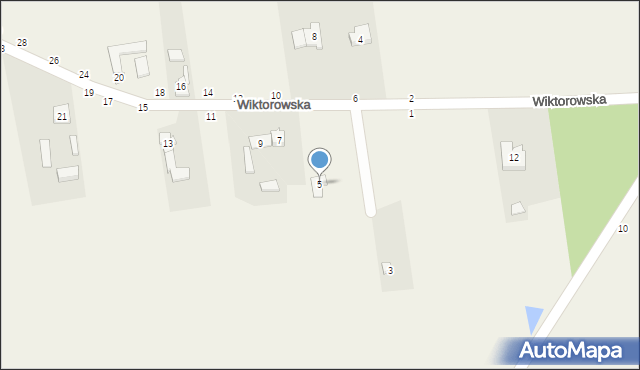 Wapiennik, Wiktorowska, 5, mapa Wapiennik