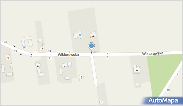 Wapiennik, Wiktorowska, 6, mapa Wapiennik