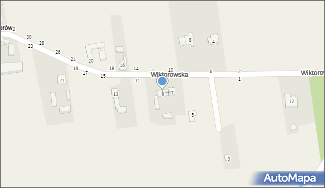 Wapiennik, Wiktorowska, 9, mapa Wapiennik