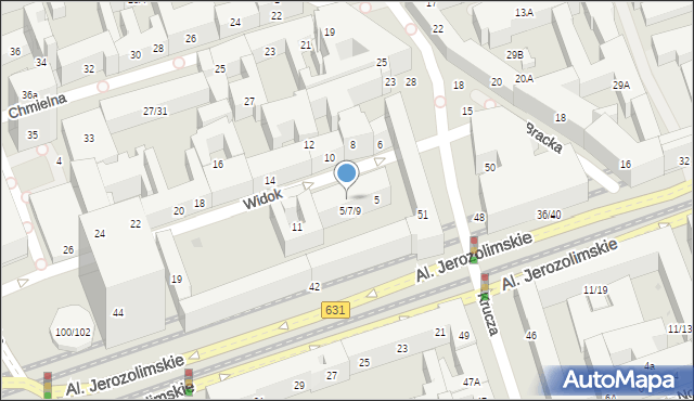 Warszawa, Widok, 9, mapa Warszawy