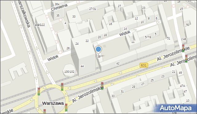 Warszawa, Widok, 19, mapa Warszawy