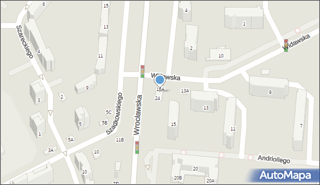 Warszawa, Widawska, 17A, mapa Warszawy