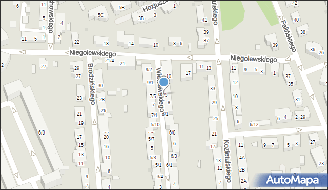 Warszawa, Wieniawskiego Henryka, 8/5, mapa Warszawy