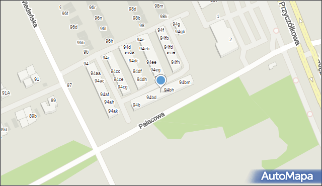 Warszawa, Wiedeńska, 94bf, mapa Warszawy