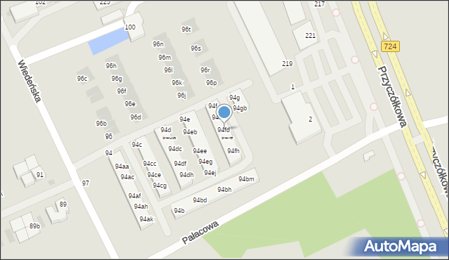 Warszawa, Wiedeńska, 94fd, mapa Warszawy