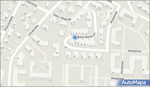 Warszawa, Wilków Morskich, 4, mapa Warszawy