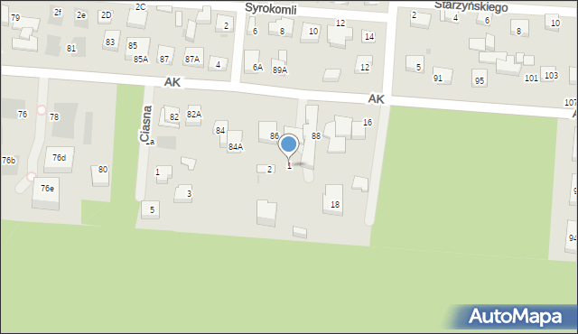 Warszawa, Wiosenna, 1, mapa Warszawy