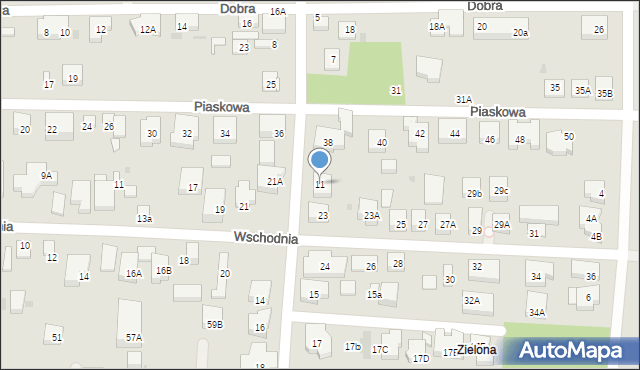 Warszawa, Wiśniowa, 11, mapa Warszawy