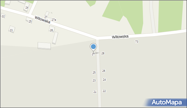 Warta, Wiśniowa, 27, mapa Warta