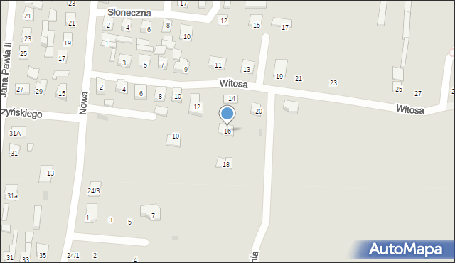 Wasilków, Witosa Wincentego, 16, mapa Wasilków