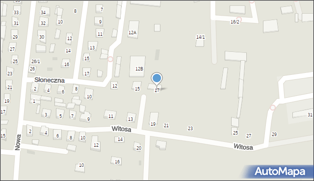 Wasilków, Witosa Wincentego, 17, mapa Wasilków