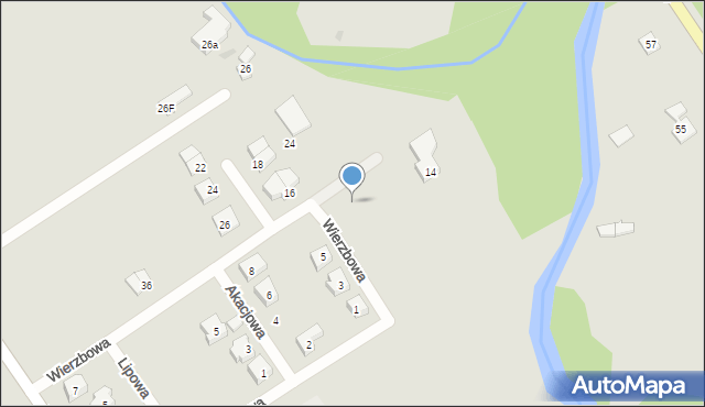 Wejherowo, Wierzbowa, 22, mapa Wejherowo