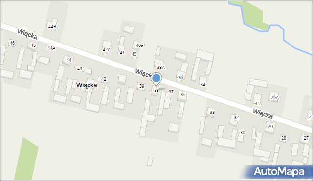 Wiącka, Wiącka, 38, mapa Wiącka