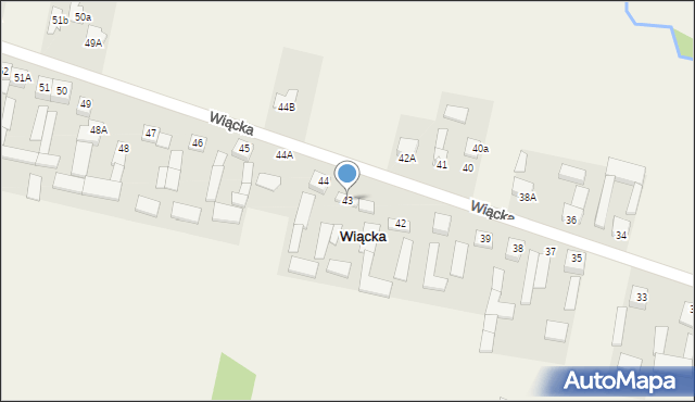 Wiącka, Wiącka, 43, mapa Wiącka