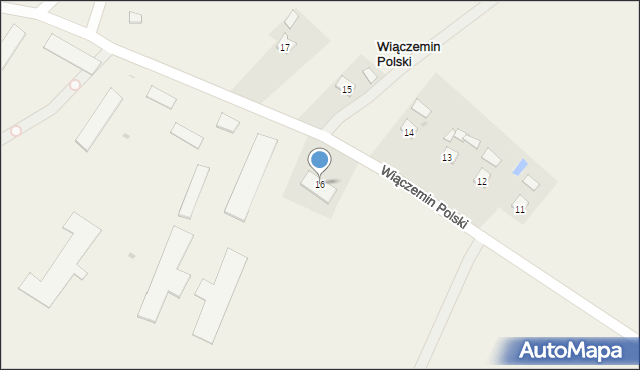 Wiączemin Polski, Wiączemin Polski, 16, mapa Wiączemin Polski