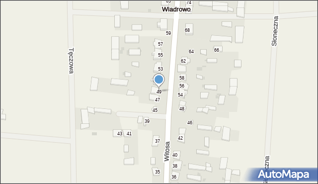 Wiadrowo, Witosa Wincentego, 49, mapa Wiadrowo