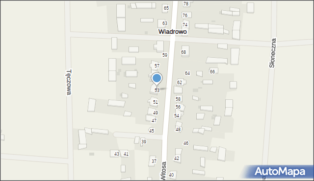 Wiadrowo, Witosa Wincentego, 53, mapa Wiadrowo