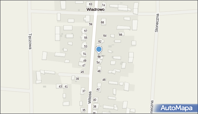 Wiadrowo, Witosa Wincentego, 56, mapa Wiadrowo