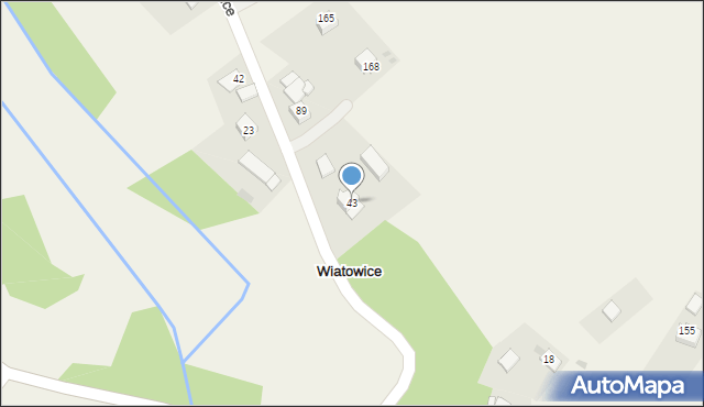 Wiatowice, Wiatowice, 43, mapa Wiatowice
