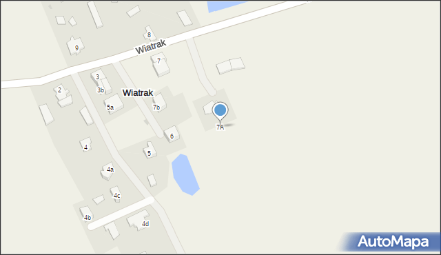 Wiatrak, Wiatrak, 7A, mapa Wiatrak