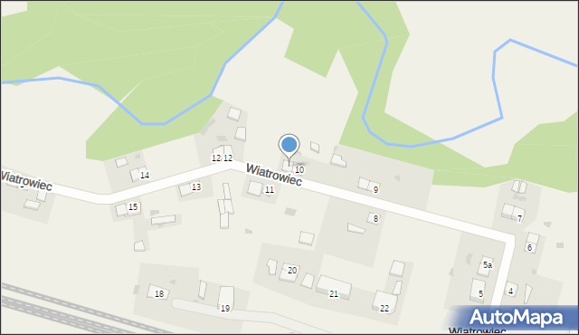 Wiatrowiec, Wiatrowiec, 10a, mapa Wiatrowiec