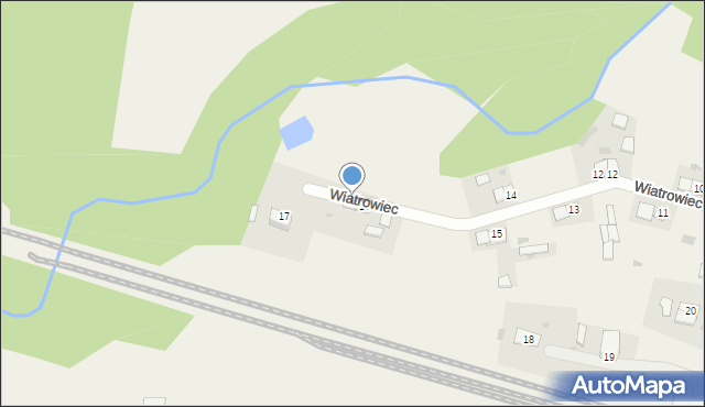 Wiatrowiec, Wiatrowiec, 16a, mapa Wiatrowiec