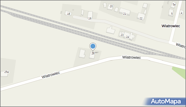 Wiatrowiec, Wiatrowiec, 26, mapa Wiatrowiec