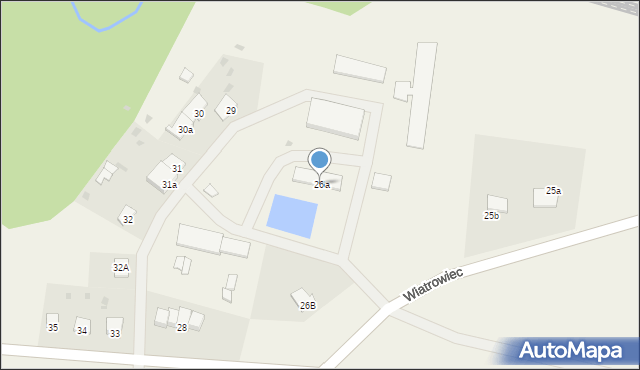 Wiatrowiec, Wiatrowiec, 26a, mapa Wiatrowiec