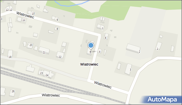 Wiatrowiec, Wiatrowiec, 5B, mapa Wiatrowiec