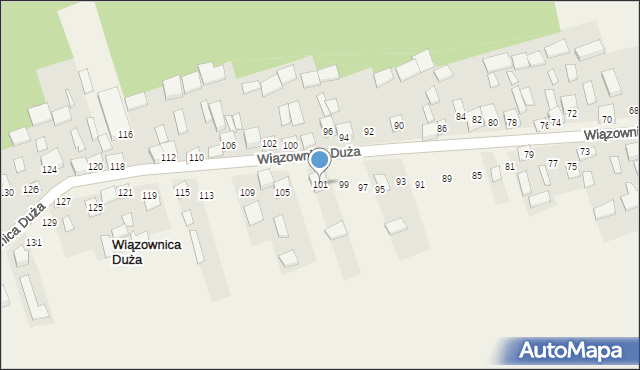 Wiązownica Duża, Wiązownica Duża, 101, mapa Wiązownica Duża