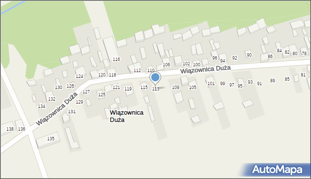 Wiązownica Duża, Wiązownica Duża, 113, mapa Wiązownica Duża