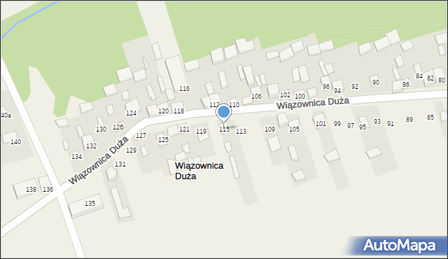 Wiązownica Duża, Wiązownica Duża, 115, mapa Wiązownica Duża