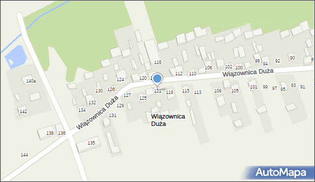 Wiązownica Duża, Wiązownica Duża, 121, mapa Wiązownica Duża