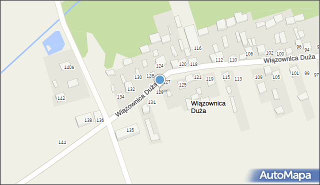 Wiązownica Duża, Wiązownica Duża, 129, mapa Wiązownica Duża