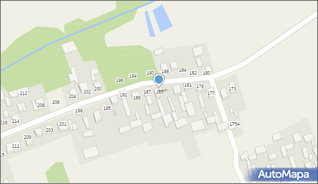 Wiązownica Duża, Wiązownica Duża, 185, mapa Wiązownica Duża