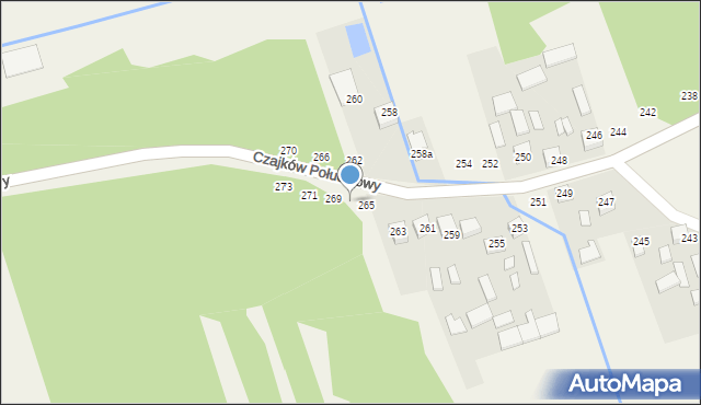 Wiązownica Duża, Wiązownica Duża, 267, mapa Wiązownica Duża