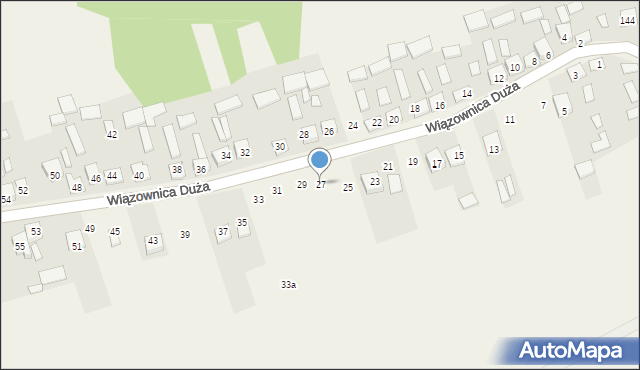 Wiązownica Duża, Wiązownica Duża, 27, mapa Wiązownica Duża