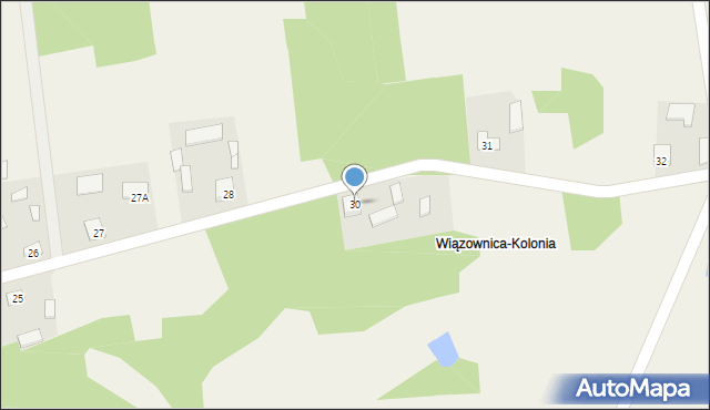 Wiązownica-Kolonia, Wiązownica-Kolonia, 30, mapa Wiązownica-Kolonia