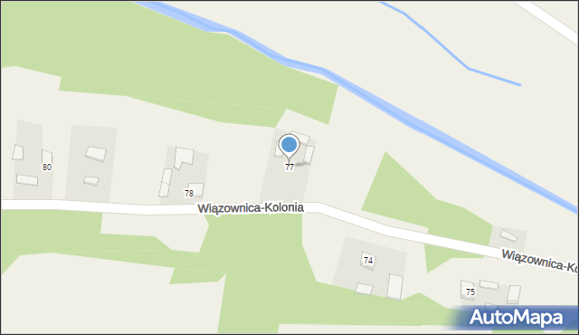 Wiązownica-Kolonia, Wiązownica-Kolonia, 77, mapa Wiązownica-Kolonia