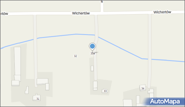 Wichertów, Wichertów, 33a, mapa Wichertów