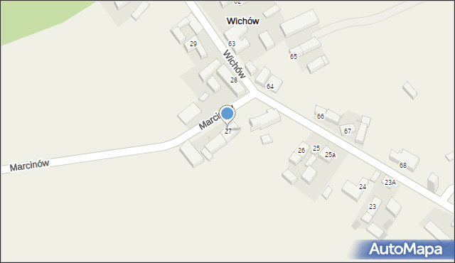 Wichów, Wichów, 27, mapa Wichów